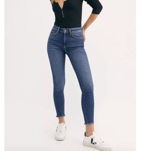 Free People We The Free High Rise Ankle Crop Jean 29